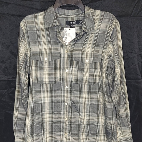 Ralph Lauren Gray Flannel Women's Medium - Picture 3 of 7